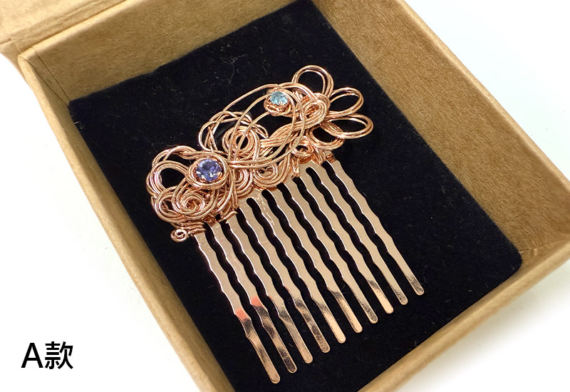 纍花絲瑬金系列-中韻金髮梳